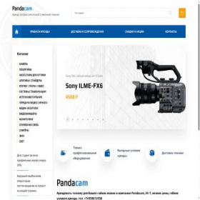 Скриншот главной страницы сайта pandacam.pro