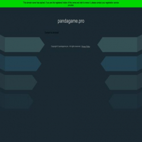 Скриншот главной страницы сайта pandagame.pro