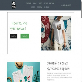 Скриншот главной страницы сайта pandamerch.ru