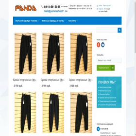Скриншот главной страницы сайта pandashop71.ru