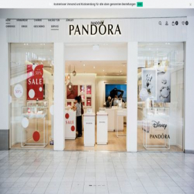 Скриншот главной страницы сайта pandora.com.de