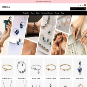 Скриншот главной страницы сайта pandoraosterreich.at