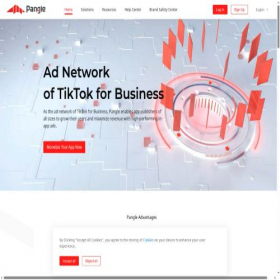 Скриншот главной страницы сайта pangleglobal.com