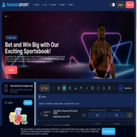 Скриншот главной страницы сайта paraisosport.com