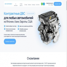 Скриншот главной страницы сайта parallel-dvs.shop