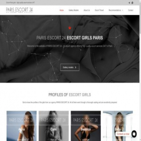Скриншот главной страницы сайта paris-escort24.com