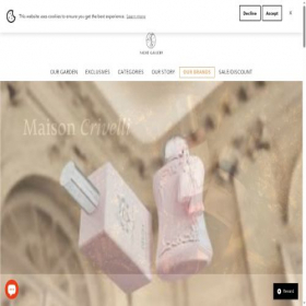 Скриншот главной страницы сайта parisgallery.ae