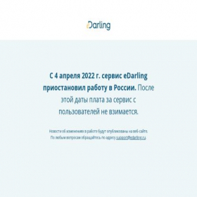 Скриншот главной страницы сайта partner.edarling.ru