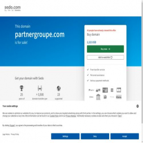 Скриншот главной страницы сайта partnergroupe.com