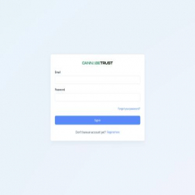 Скриншот главной страницы сайта partners.cannabetrust.com
