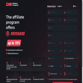 Скриншот главной страницы сайта partnersdbbet.com