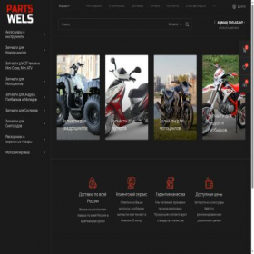Скриншот главной страницы сайта parts.wels.ru