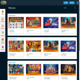 Скриншот главной страницы сайта partycitycasino.com