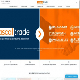 Скриншот главной страницы сайта pascal-trade.ru