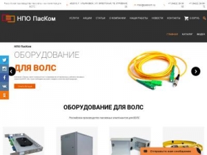 Скриншот главной страницы сайта paskom.ru