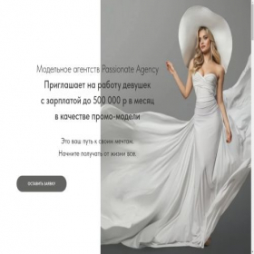 Скриншот главной страницы сайта passionateagency.ru