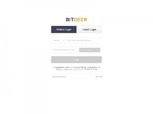 Скриншот главной страницы сайта passport.bitdeer.com