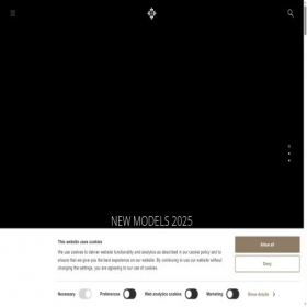 Скриншот главной страницы сайта patek.com