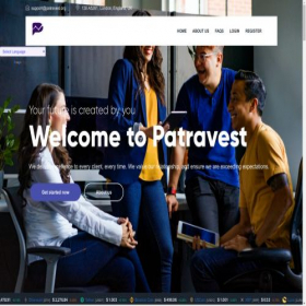 Скриншот главной страницы сайта patravest.org