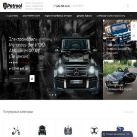 Скриншот главной страницы сайта patrool.ru