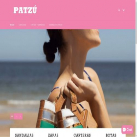 Скриншот главной страницы сайта patzushoes.com