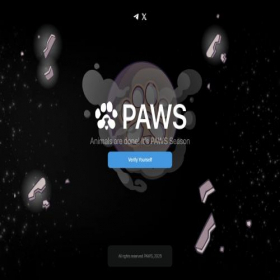 Скриншот главной страницы сайта paws.community
