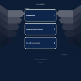 Скриншот главной страницы сайта pay-apps.io