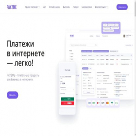 Скриншот главной страницы сайта pay2me.ru