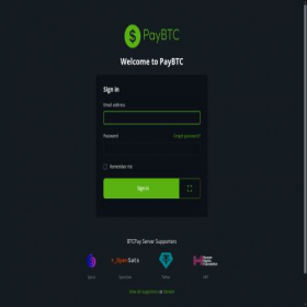 Скриншот главной страницы сайта paybtc.online