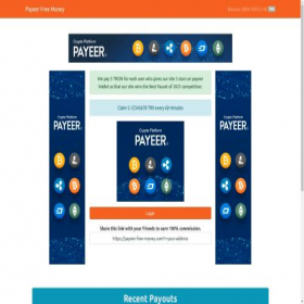 Скриншот главной страницы сайта payeer-free-money.com