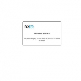 Скриншот главной страницы сайта payeer.com.pl