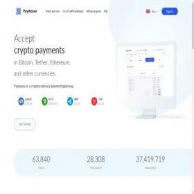 Скриншот главной страницы сайта paykassa.pro