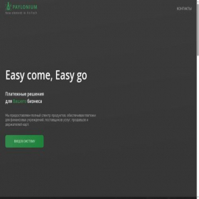Скриншот главной страницы сайта paylonium.com