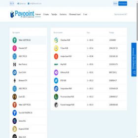 Скриншот главной страницы сайта payooint.com