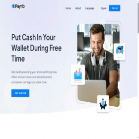 Скриншот главной страницы сайта payrib.com