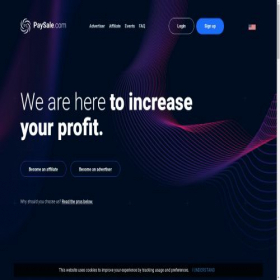 Скриншот главной страницы сайта paysale.net