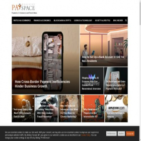 Скриншот главной страницы сайта payspacemagazine.com