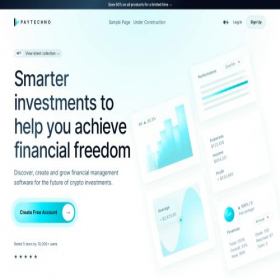 Скриншот главной страницы сайта paytechno.com
