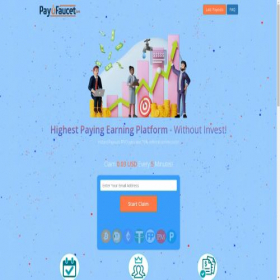Скриншот главной страницы сайта payufaucet.com