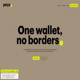 Скриншот главной страницы сайта payz.com