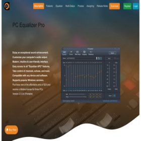 Скриншот главной страницы сайта pcequalizer.com