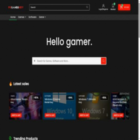 Скриншот главной страницы сайта pcgameskey.com