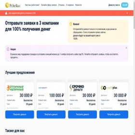 Скриншот главной страницы сайта pchelka1.ru