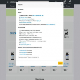 Скриншот главной страницы сайта pe.parkerlabs.one