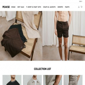 Скриншот главной страницы сайта peakse.online