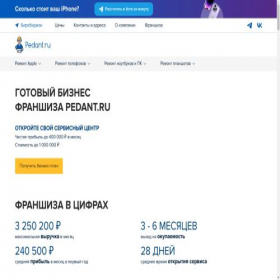 Скриншот главной страницы сайта pedant-birobidzhan.ru