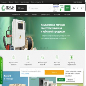 Скриншот главной страницы сайта pek24.ru
