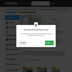 Скриншот главной страницы сайта pekro.cz