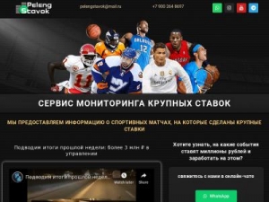 Скриншот главной страницы сайта pelengstavok.ru