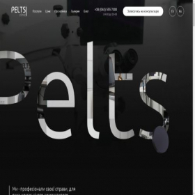 Скриншот главной страницы сайта peltsclinic.com